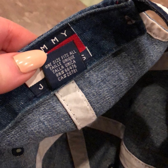 Vintage 90s denim flag tommy jeans hat adjustable - Picture 9 of 10